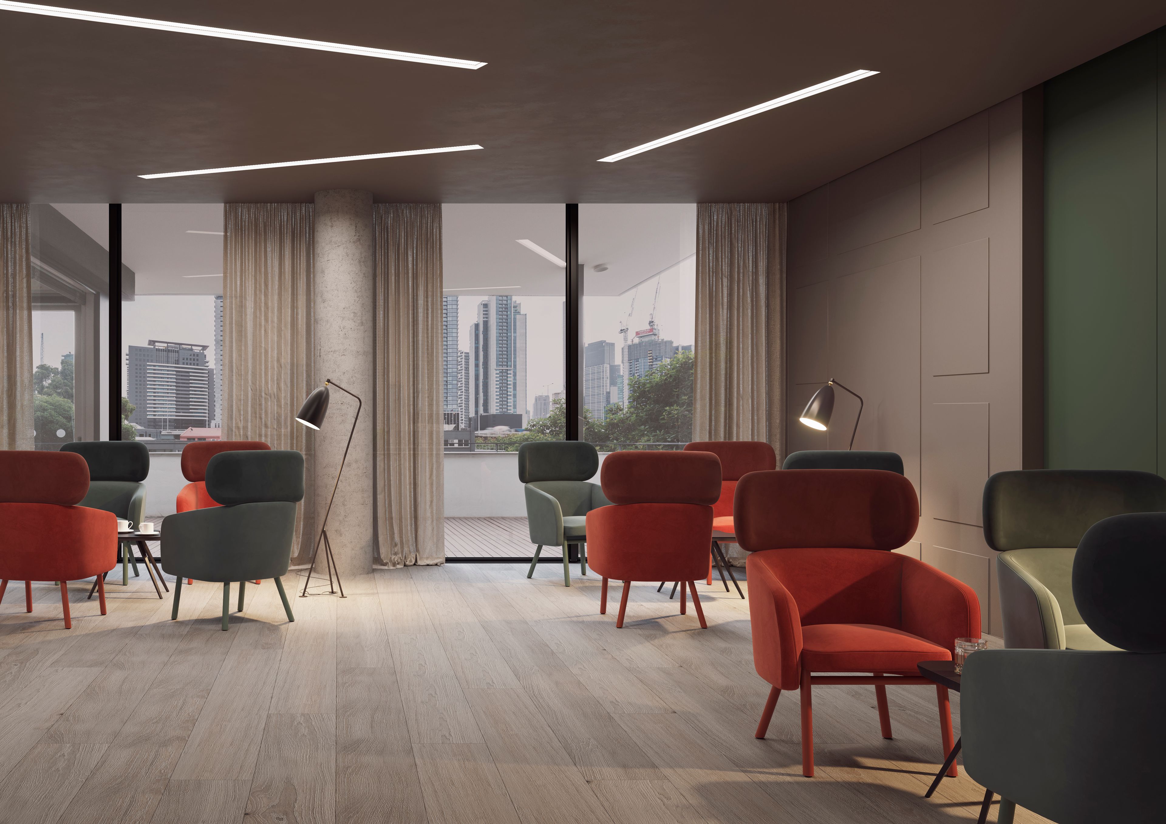 Тканевое кресло с подлокотниками TrabA' Balu ARCH-00090180 - Вид №2