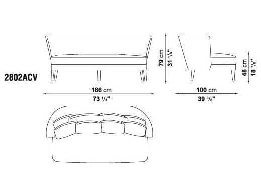 3-местный диван Maxalto ARCH-00029633 - Вид №8