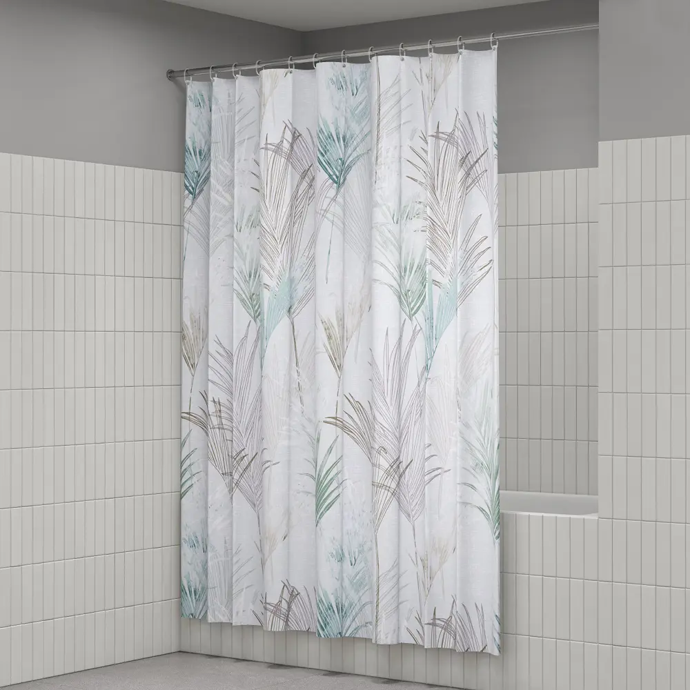 89380335 Штора для ванной Iddis Nature LM14P18i11 200x180 см полиэстер цвет белый STLM-1572808 - Вид №7