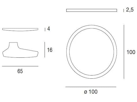 Круглое зеркало из массива дерева с рамкой Pacini & Cappellini Mirage ARCH-00084586 - Вид №4