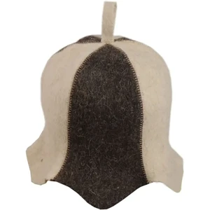 Панама для бани войлочная «Колокольчик» цвет белый