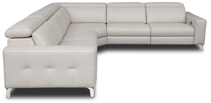 Rossini Sofas Угловой диван в коже с электроприводом Emma sun-id-1433864 - Вид №1