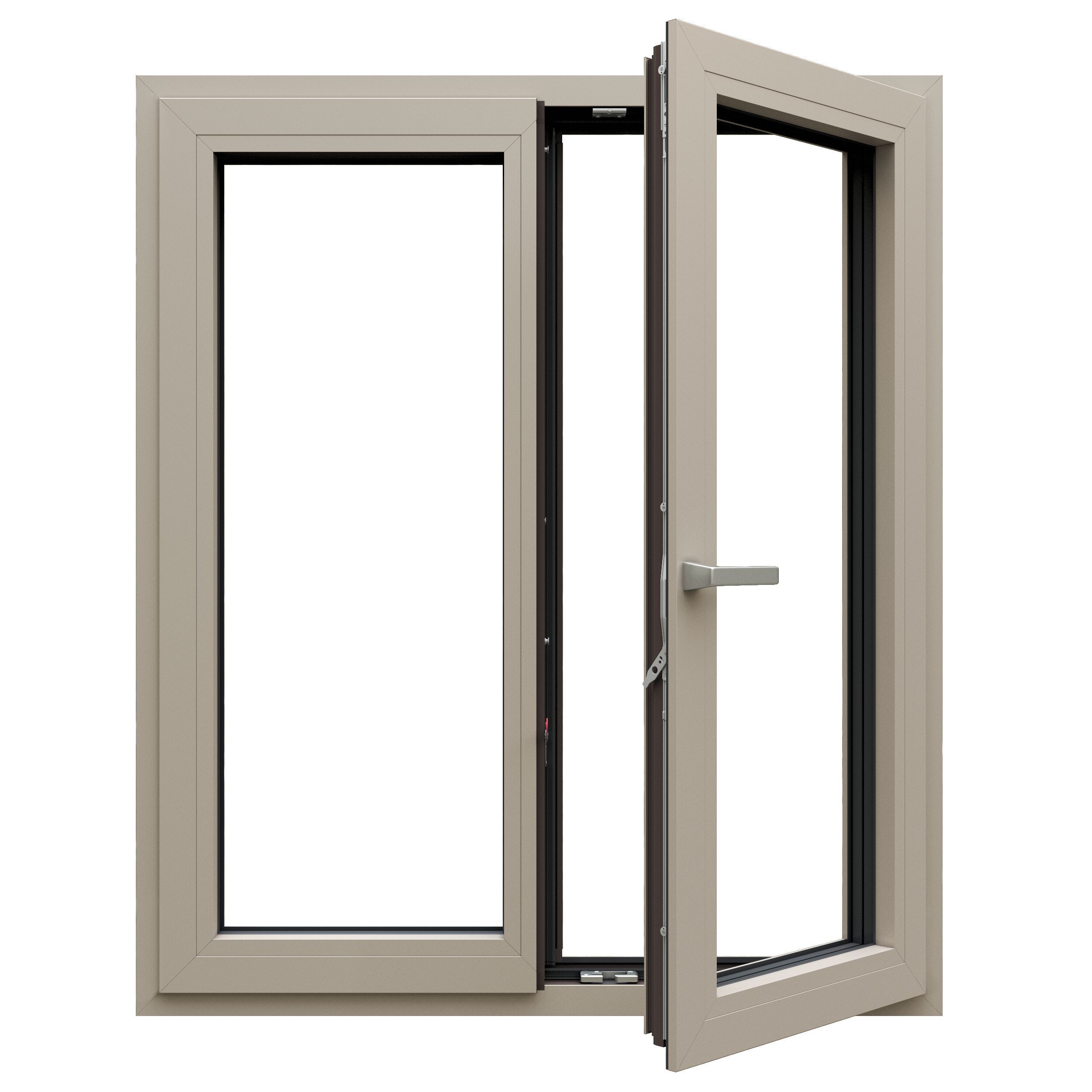 ПВХ створки окна QFORT Stars ARCH-00051492 - Вид №1