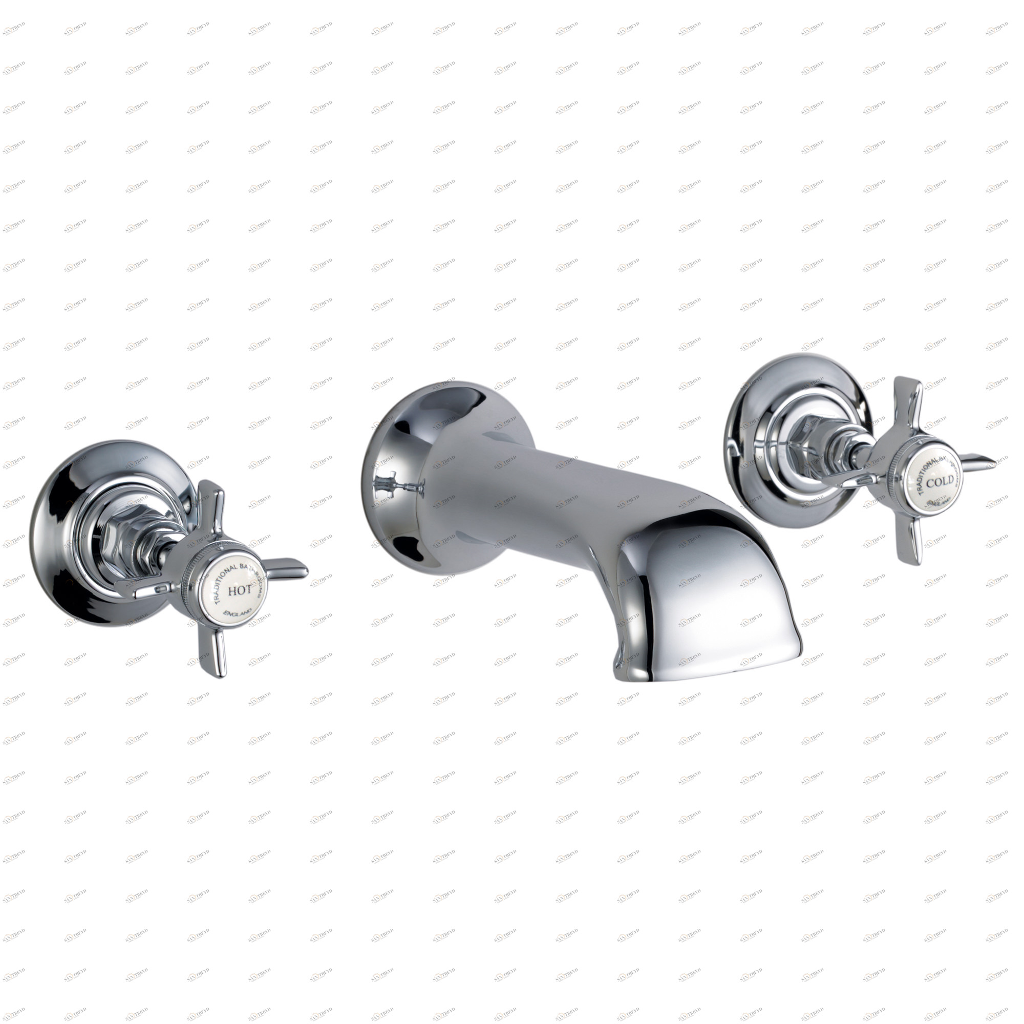 Traditional bathrooms АНГЛИЯ Кран для заливной горловины на 3 отверстия Tb373.414.ag 