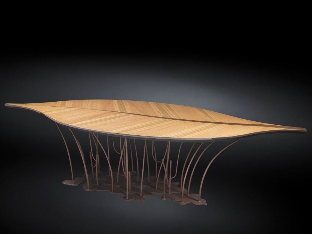 Деревянный стол для гостиной Vgnewtrend лист Феникса ARCH-00133963