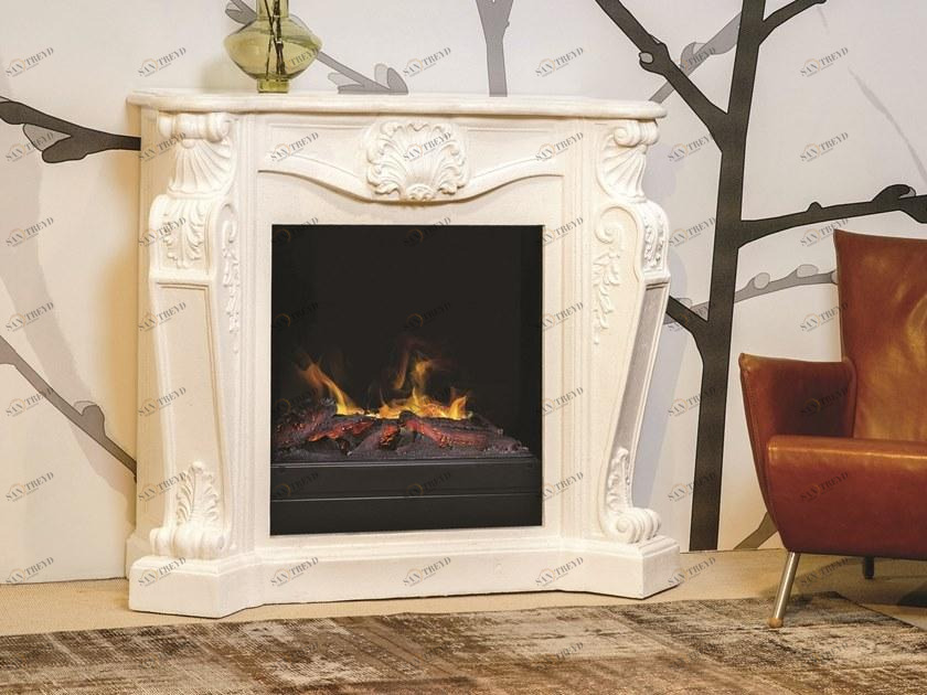 BRITISH FIRES Реконструированный каменный электрокамин в стиле Людовика xiv без вентиляционного отверстия sun-id-1385743