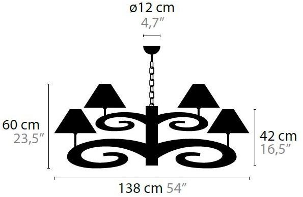 ILFARI Подвесной светильник из металла Lazy sunday 11422/11423/11426 - Вид №3