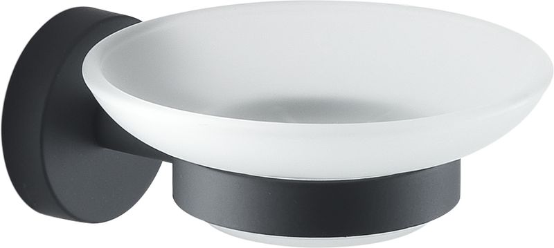 2311(14) Gedy G-Eros, настенная стеклянная мыльница, цвет черный матовый