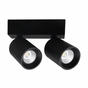 Спот потолочный светодиодный на 2 лампы графит Crystal Lux CLT 018W2 BL CRYSTAL LUX CLT 018 00-3926701 Черный