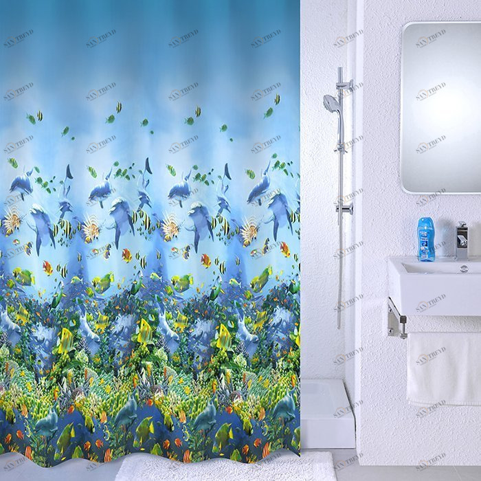 526V180M11 Milardo Sea life Штора для ванной комнаты Sea life Россия 
