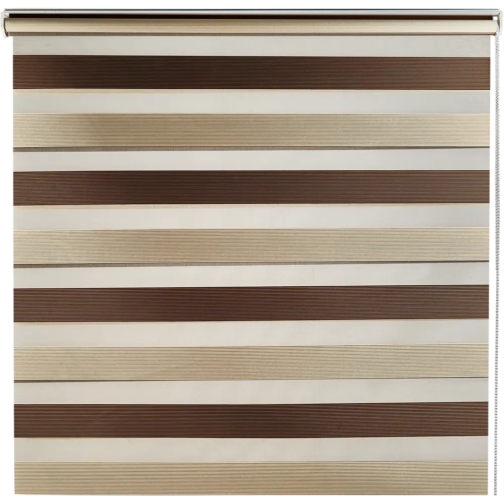 Штора рулонная день-ночь Порто 160x175 см коричневая MIAMOZA STLM-2048238