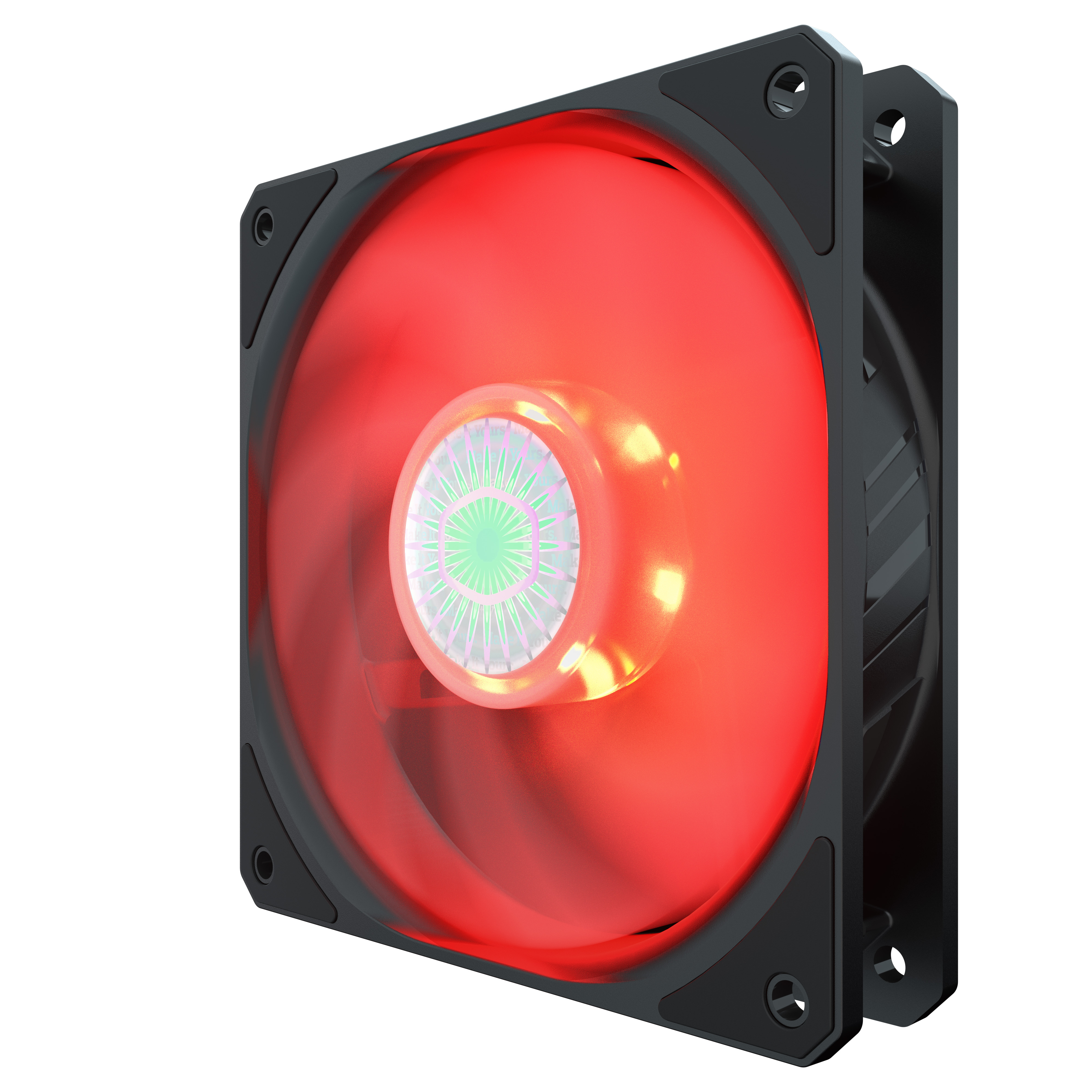 MFX-B2DN-18NPR-R1 case cooler sickleflow 120 red led fan, 4pin Cooler Master Santreyd  - Вид №2
