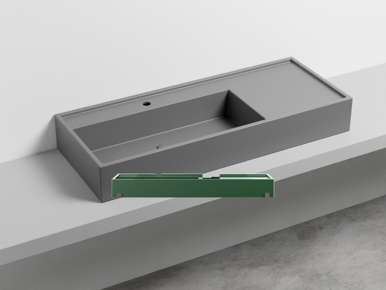 PNLA-AL Керамическая раковина на одно отверстие 140 cielo Plinio Ceramica Cielo