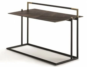 Frigerio Salotti Прямоугольный высокий столик с журнальной стойкой Kevin