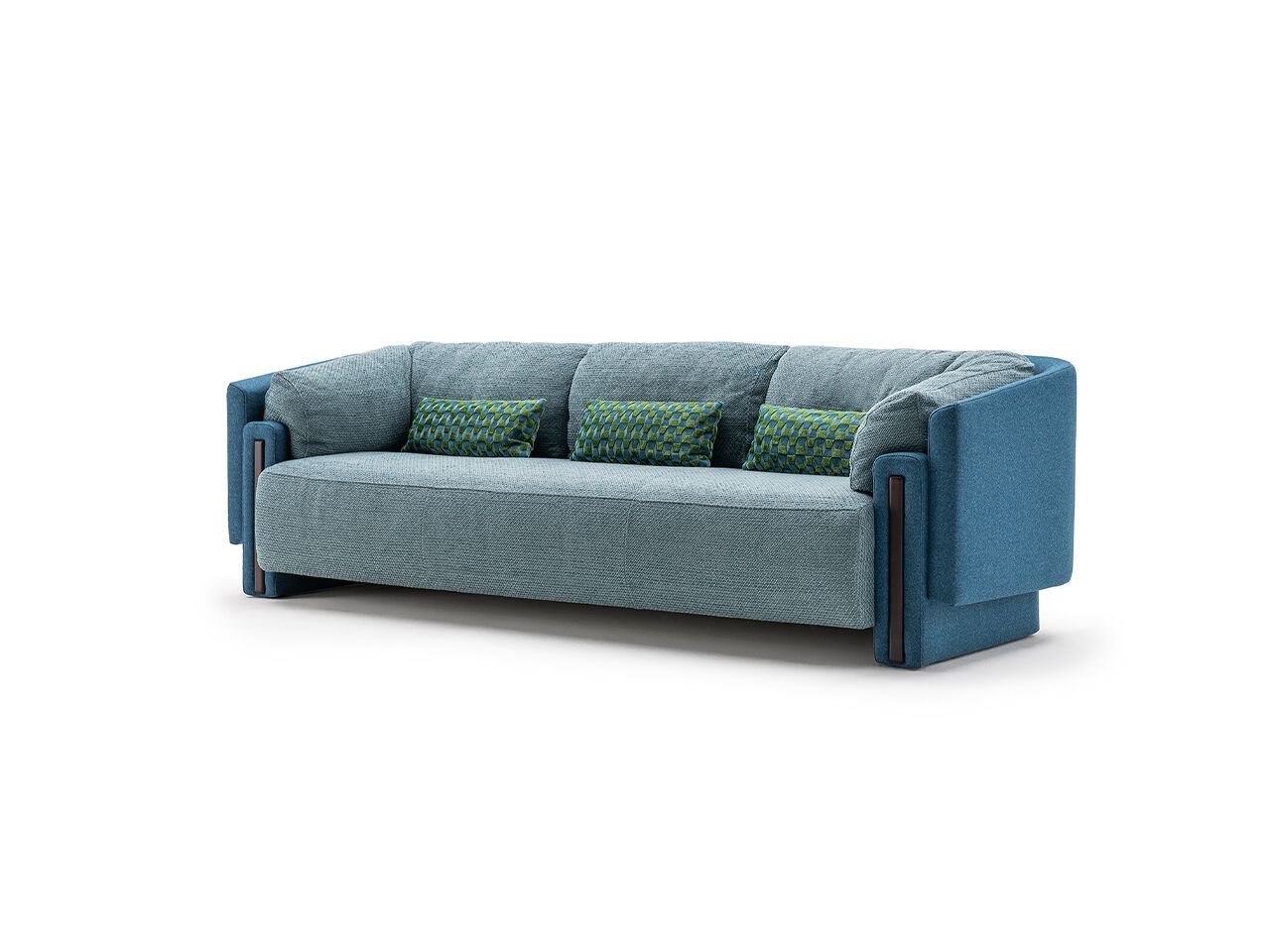 Кожаный или тканевый диван с деталями из орехового дерева Turri Веста ARCH-00087890 - Вид №1