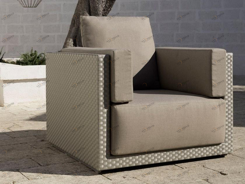 Braid Садовое кресло из полиэтиленового волокна с подлокотниками Zoe 101.001