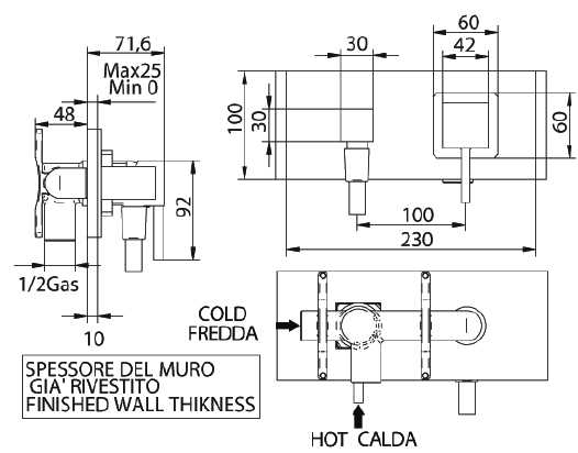 754520SN00LT-1 Смеситель Bandini Ice Cube Santreyd - Вид №1