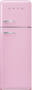 FAB30RPK5 Холодильник / отдельностоящий двухдверный холодильник,стиль 50-х годов, 60 см, розовый, петли справа SMEG