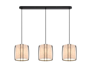 Подвесной светильник из бумаги и металла