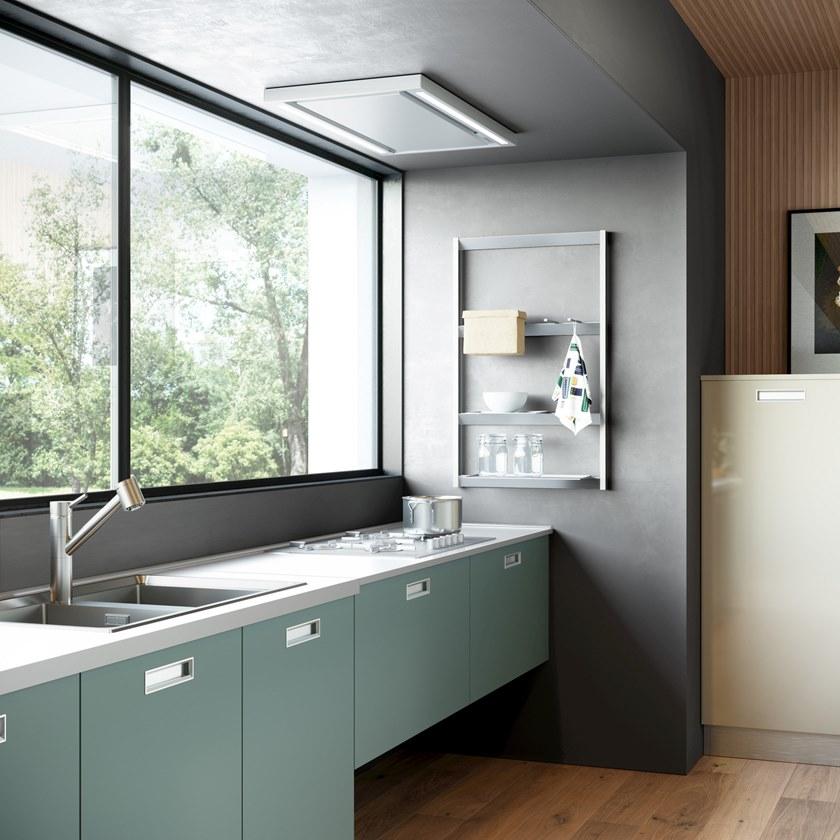 CREO Kitchens Линейная кухня со встроенными ручками sun-id-1401392 - Вид №2