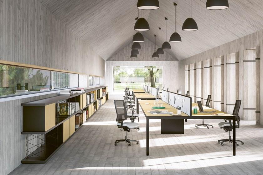 Sinetica Модульный прямоугольный рабочий стол Frame + sun-id-1410539 - Вид №1