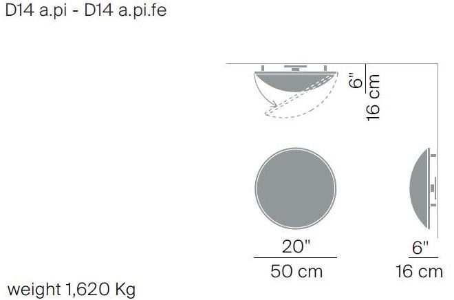LUCEPLAN Бра / потолочный светильник из поликарбоната Trama sun-id-1441017 - Вид №3