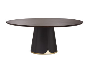 Круглый деревянный обеденный стол