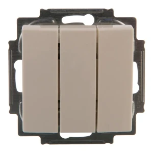 Выключатель встраиваемый ABB Basic 55 3 клавиши, цвет белый 13596333 STLM-2166812
