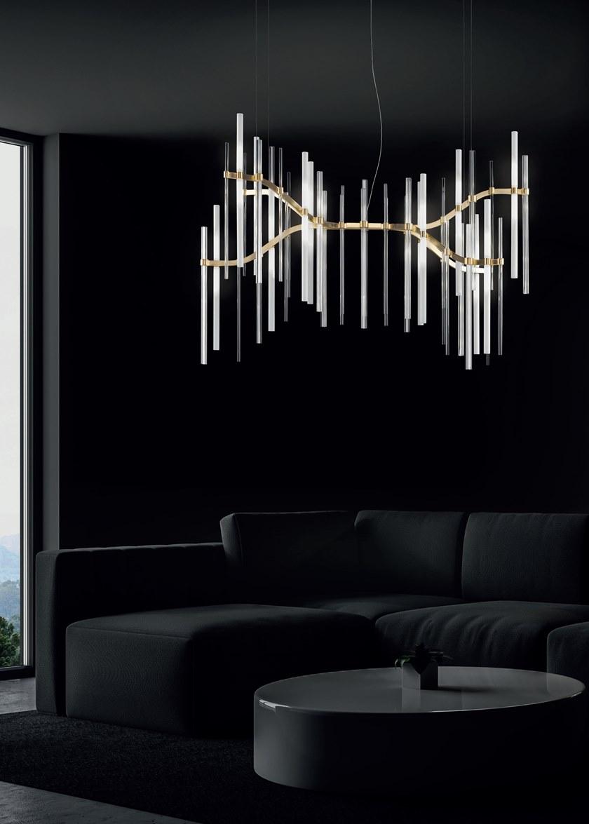 Euroluce Lampadari Подвесной светильник из металла и стекла Neva sun-id-1437664 - Вид №1