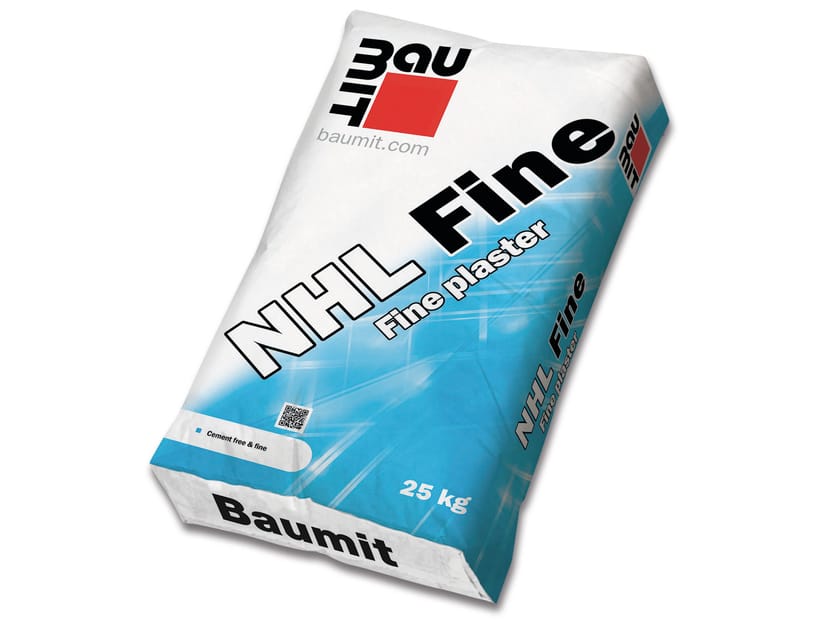 Натуральная гидравлическая известь базовая отделочная штукатурка Baumit NHL ARCH-00007189