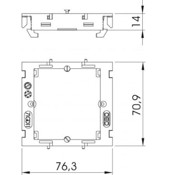 Пластиковая монтажная пластина OBO Bettermann BlackLine ARCH-00102919 - Вид №6
