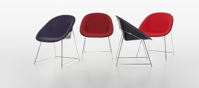 Plank Кресло с пластиковым корпусом и тканевой обивкой Cup sun-id-1430842 - Вид №4