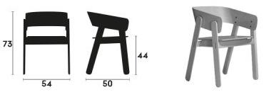 Capdell Стул из бука с подлокотниками Polo sun-id-1426983 - Вид №5