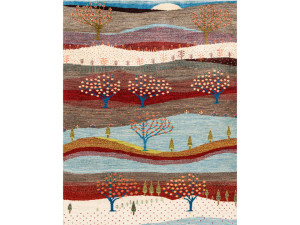 Прямоугольный шерстяной ковер