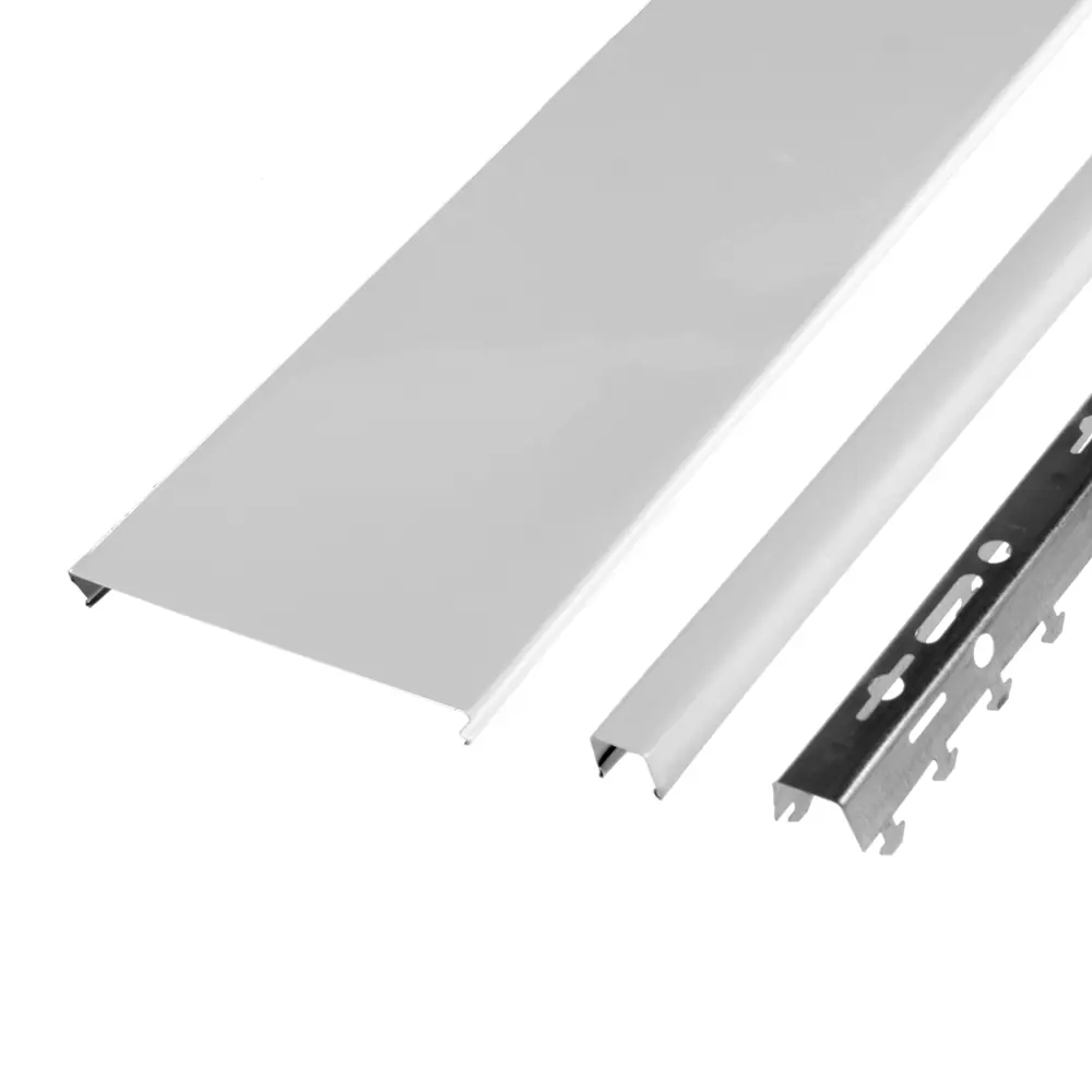 ARTENS Алюминиевый реечный потолок жемчужно-белый 1.35x0.9 м 15373301 STLM-1489153 - Вид №1