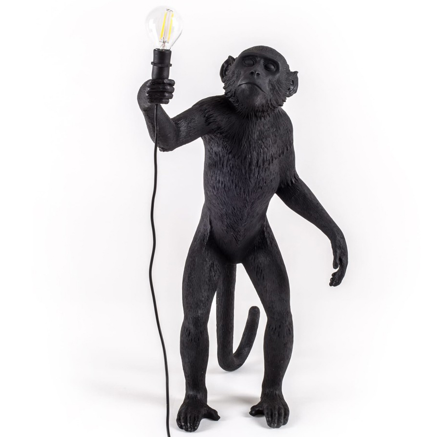 Светильник Monkey Lamp Standing, черный Seletti 14920 - Вид №5