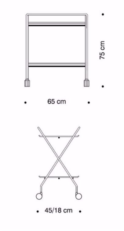REXITE Складная тележка для еды из экструдированного алюминия sun-id-1384864 - Вид №4