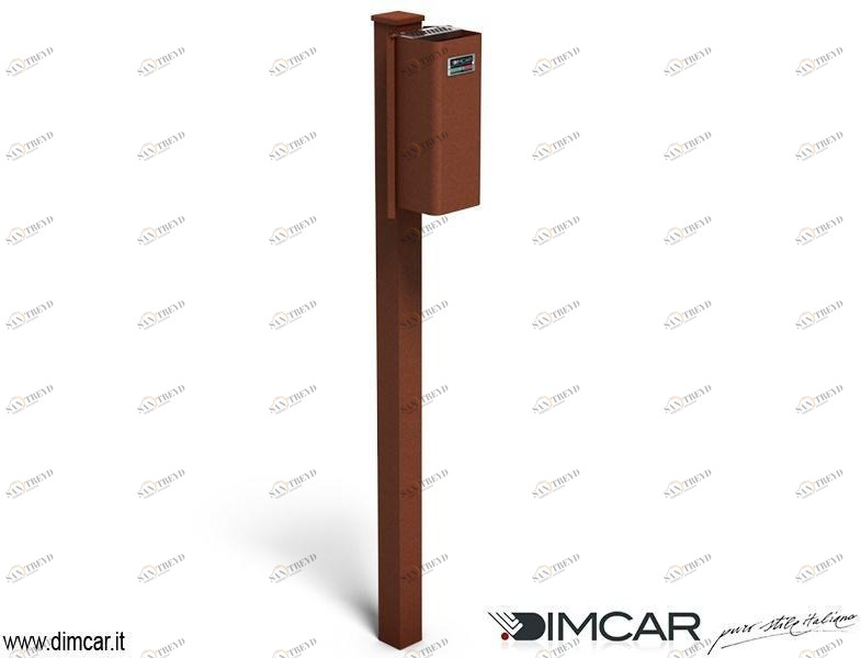 DIMCAR Стальная пепельница для общественных мест Elite 408-bis