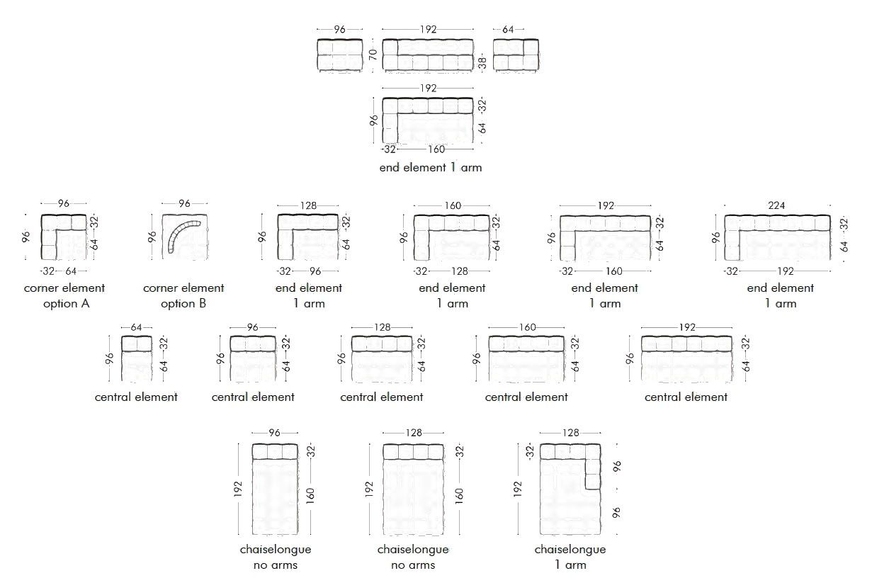 Угловой диван из ткани Formitalia Mayor ARCH-00126624 - Вид №9