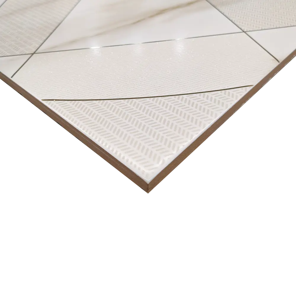 Декор настенный Azori Calacatta Royal Geometria 31.5x63 см матовый мрамор цвет белый геометрия 82825641 STLM-2194803 - Вид №2