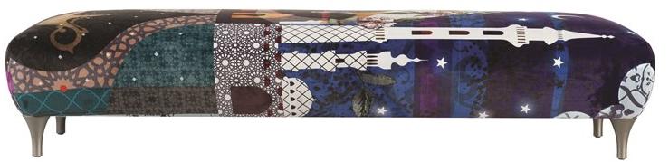 Roche Bobois Прямоугольный пуф из ткани Globe trotter sun-id-1444481 - Вид №1