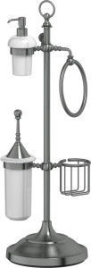 STI 435 Стойка с 5-ю аксессуарами для туалета с биде 80 cm 3SC STILMAR ANTIQUE SILVER