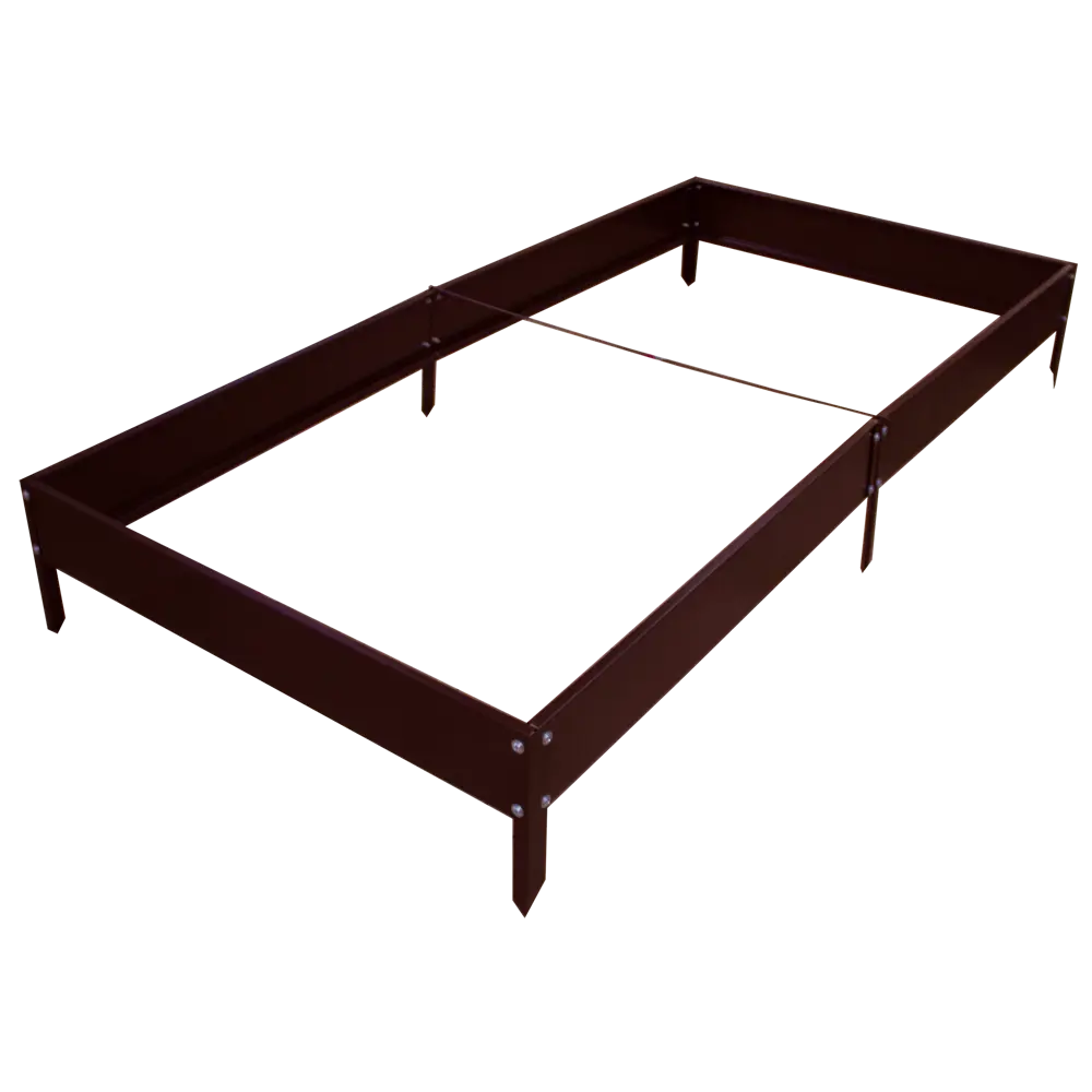 Грядка оцинкованная 100x200 см цвет коричневый 85096869 STLM-2043446 Santreyd 