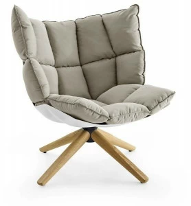 B&B Italia Мягкое кресло на жердочке из ткани Husk