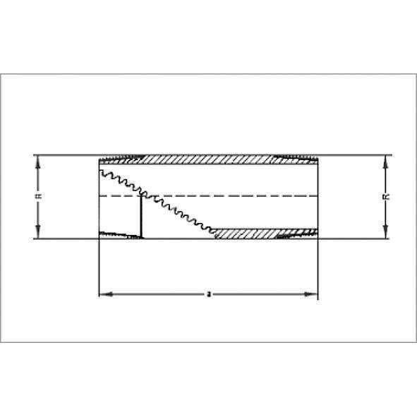 135302100 SANHA 3530 PURAFIT удлиненный ниппель 2x100 мм  - Вид №1
