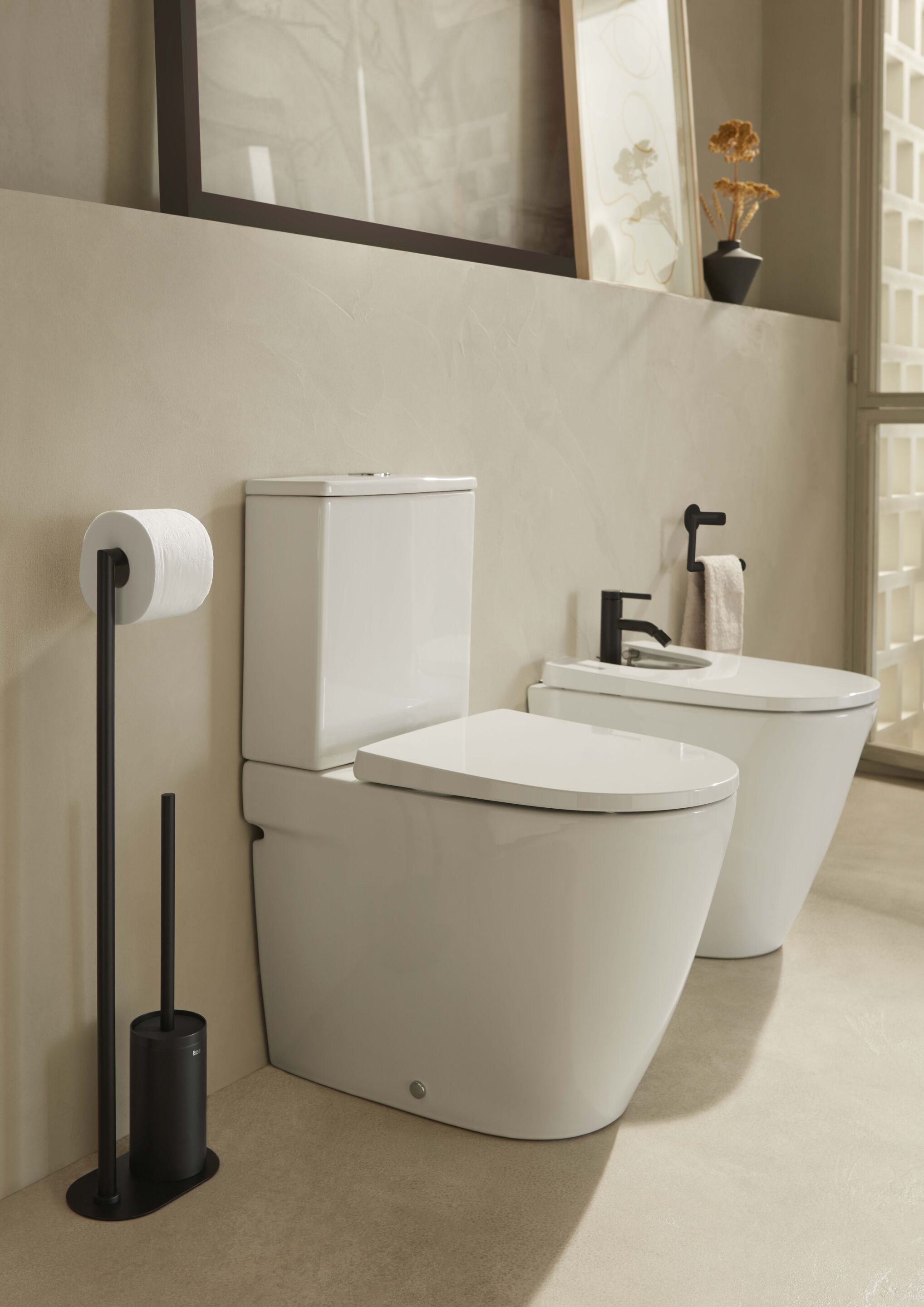 Цельный керамический туалет с внешней кассетой Roca Ona ARCH-00007799 - Вид №2