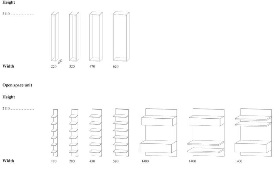 EmmeBi Модульная лакированная стенка для хранения sun-id-1403540 - Вид №9