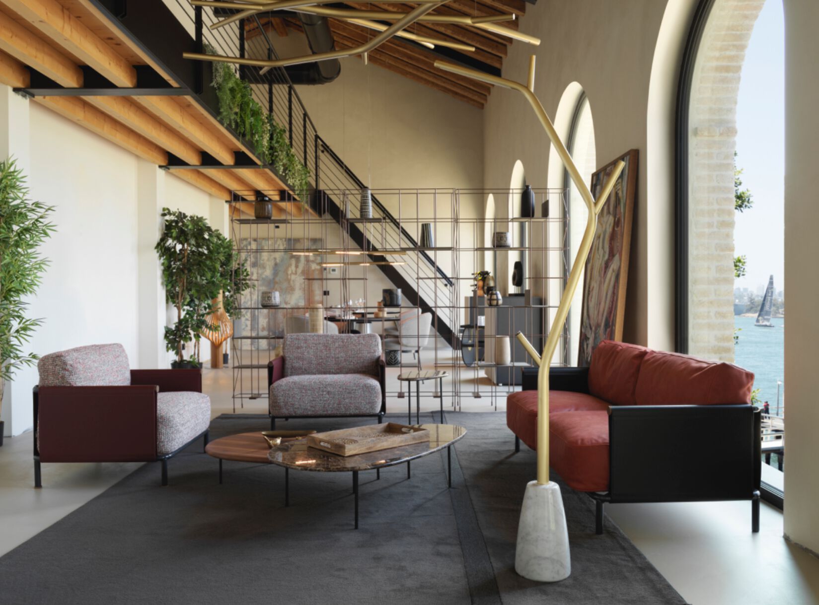 Кресло из ткани или кожи с кожаными подлокотниками Casamania & Horm SC2 ARCH-00065246 - Вид №10