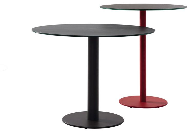 MOBLIBERICA Высокий круглый керамический стол Sol sun-id-1435220 - Вид №3