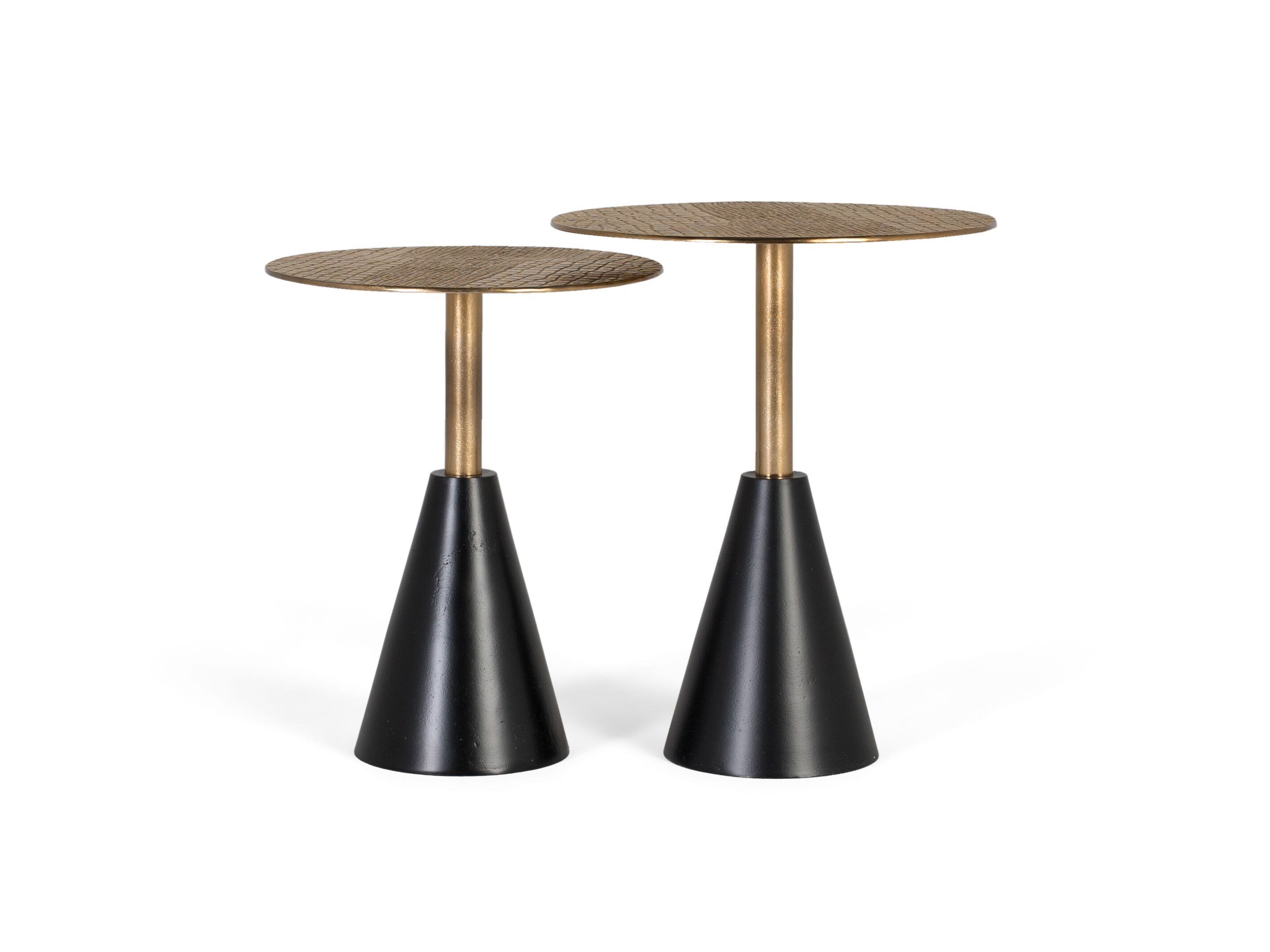 Круглый металлический журнальный столик Giner y Colomer 1566 ARCH-00098344